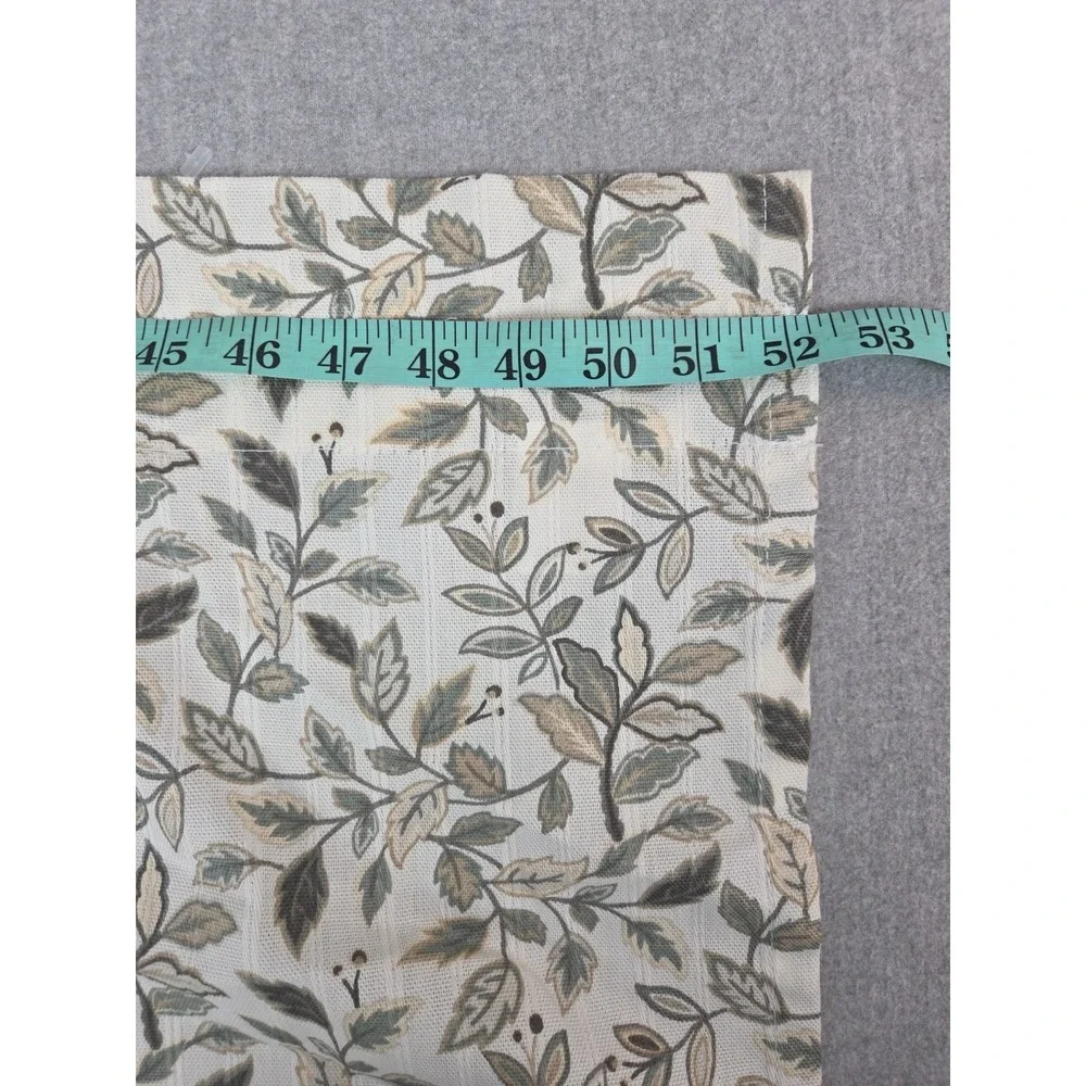 Waverly Valance Cottage Green Leaf Rod Pocket Curtain 15x52 Earth Nature Country